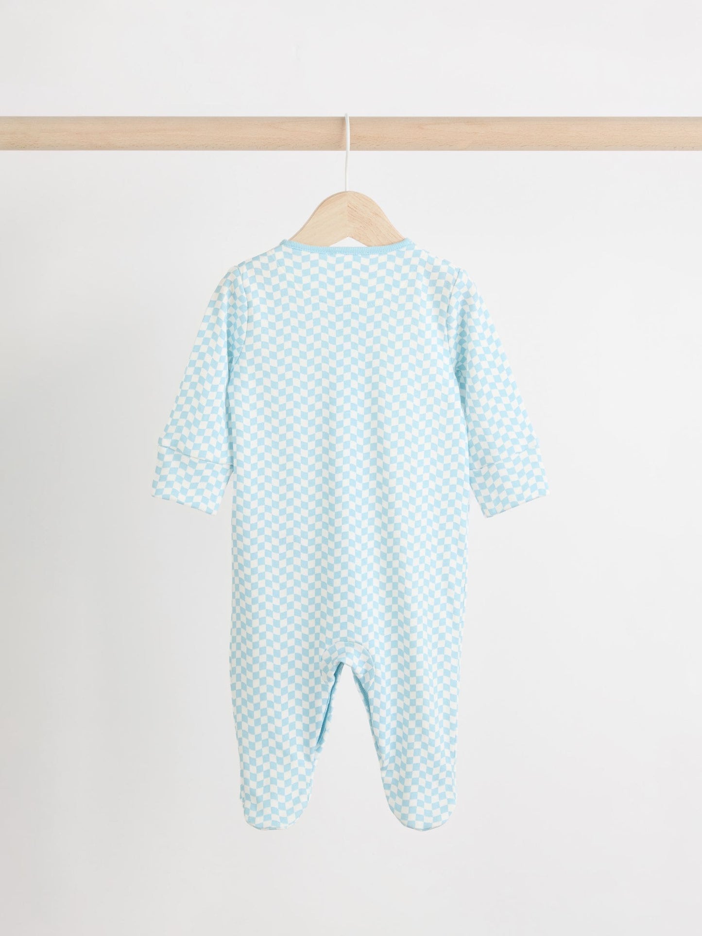 Blue/Green Cath Kidston Cars Baby 100% Cotton Sleepsuits 3 Pack image 5