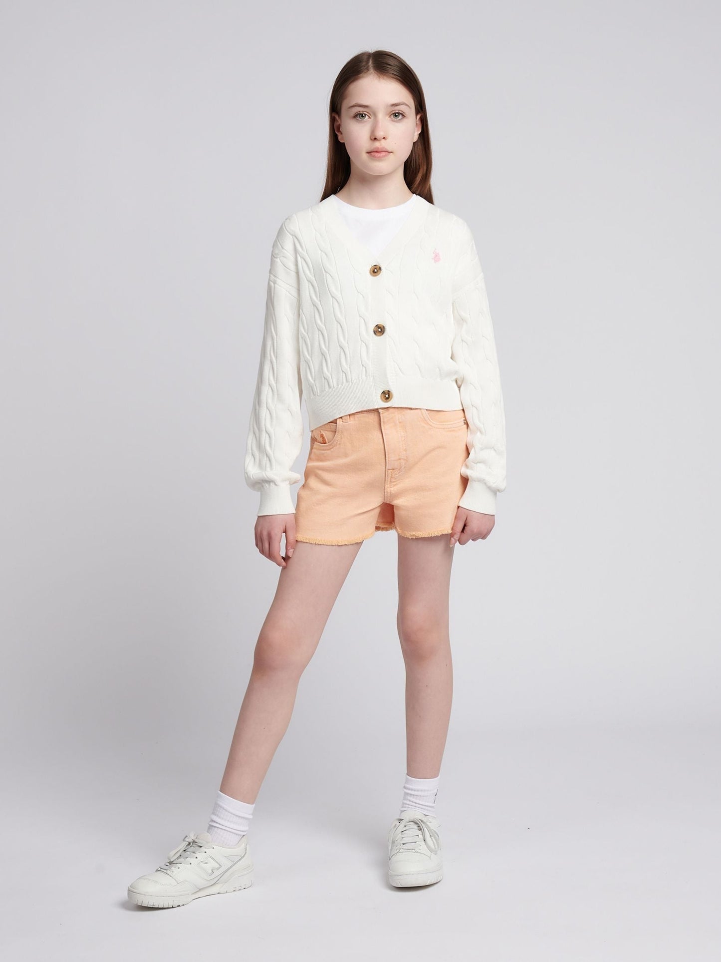 Dsiney Kidz - U.S. Polo Assn. Natural Marshmallow Cardigan image 3