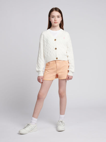 Dsiney Kidz - U.S. Polo Assn. Natural Marshmallow Cardigan image 3