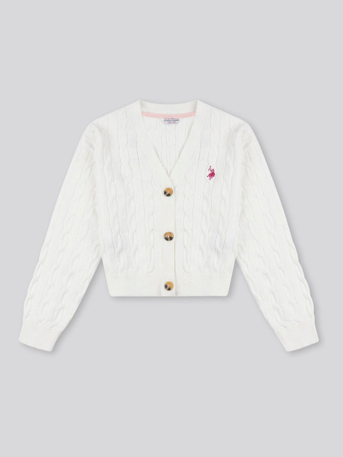 Dsiney Kidz - U.S. Polo Assn. Natural Marshmallow Cardigan image 5