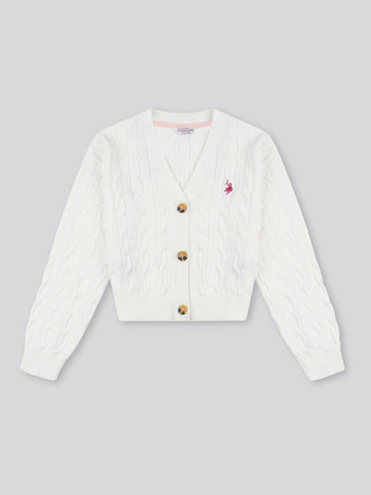 Dsiney Kidz - U.S. Polo Assn. Natural Marshmallow Cardigan image 5