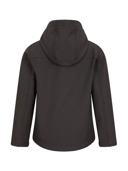 Dsiney Kidz - Mountain Warehouse Black Exodus Kids Water Resistant Softshell Jacket image 3