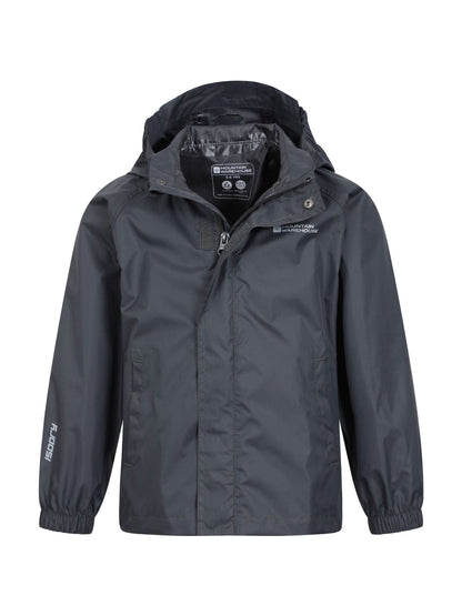 Dsiney Kidz - Mountain Warehouse Black Pakka II Waterproof Jacket image 5