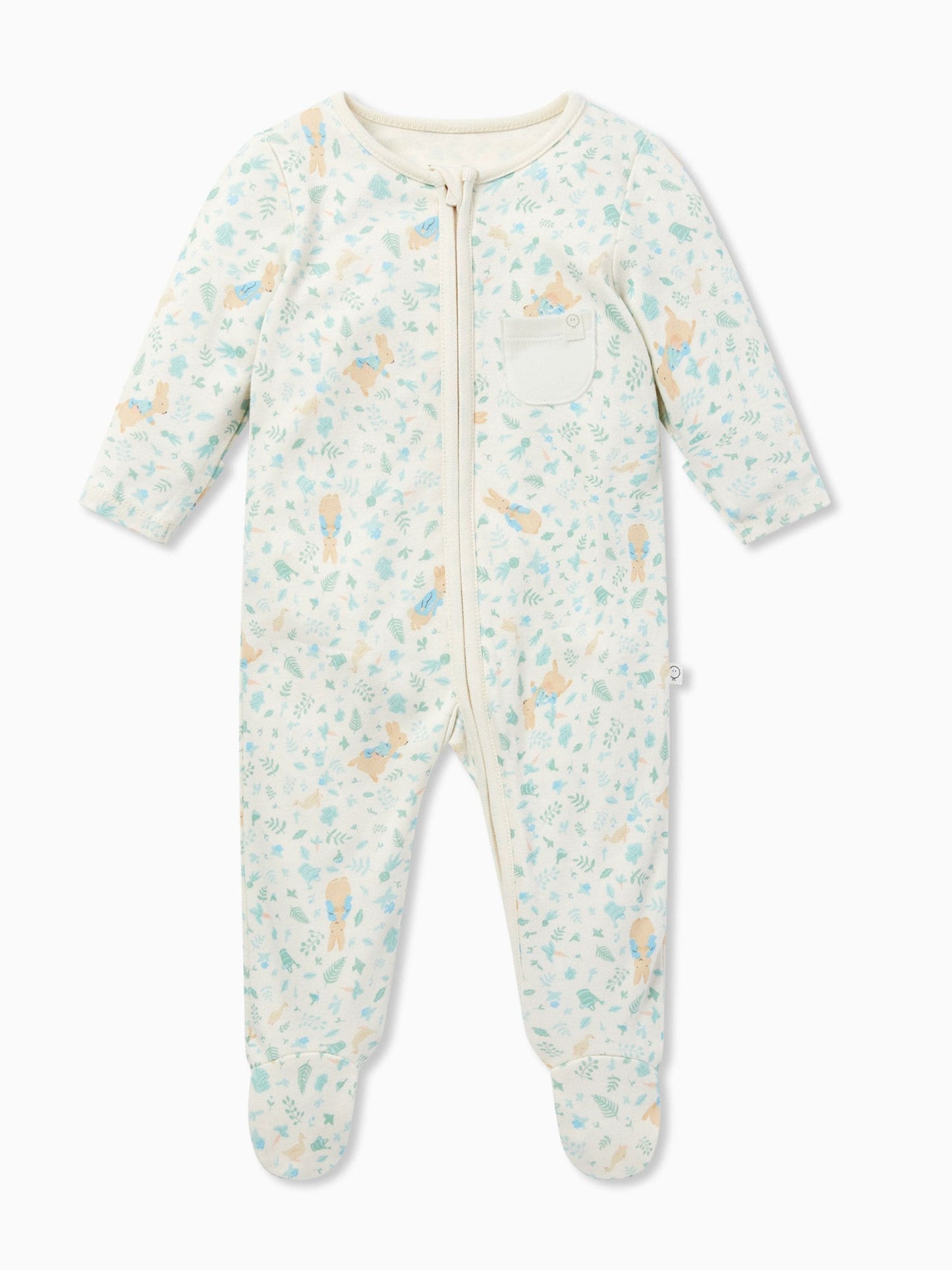 MORI Cream Peter Rabbit Supersoft 2 Way Zip-Up Clever Sleepsuit image 4