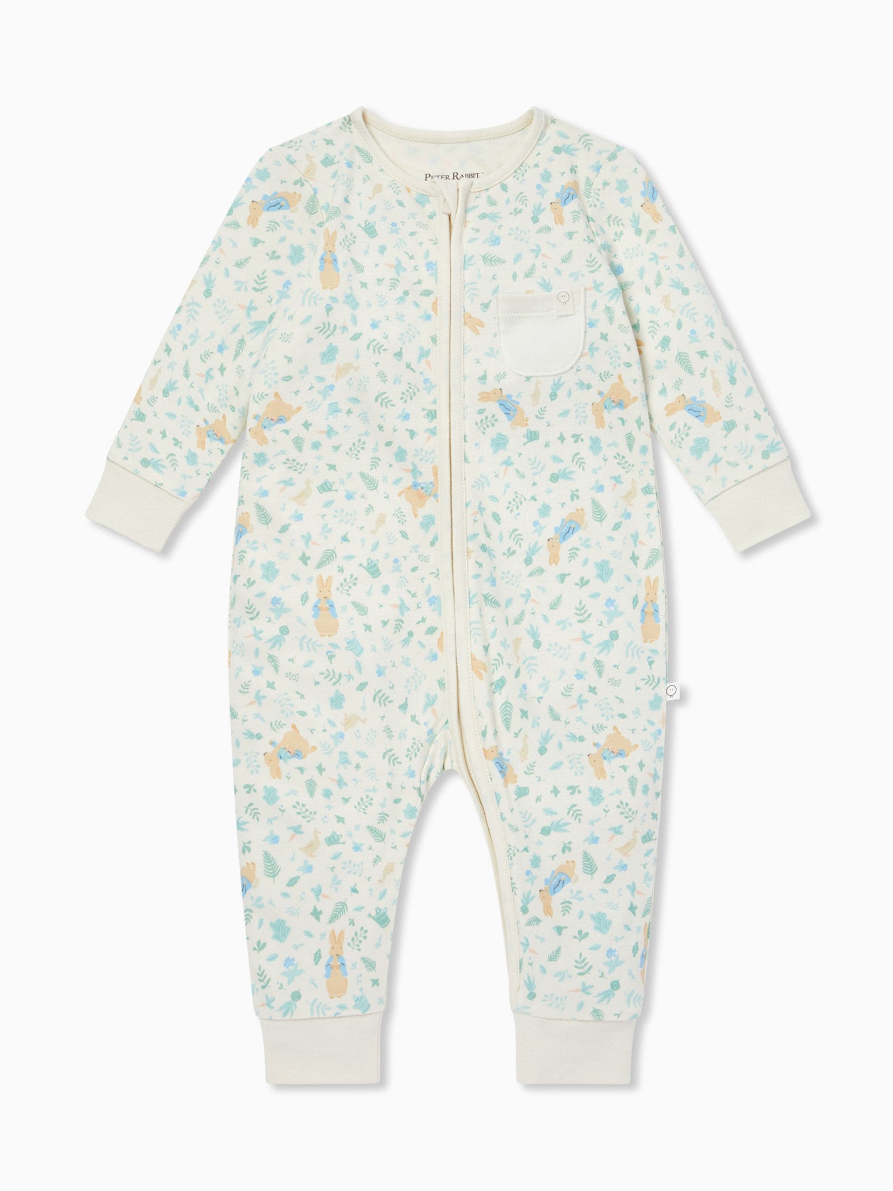 MORI Cream Peter Rabbit Supersoft 2 Way Zip-Up Clever Sleepsuit image 5
