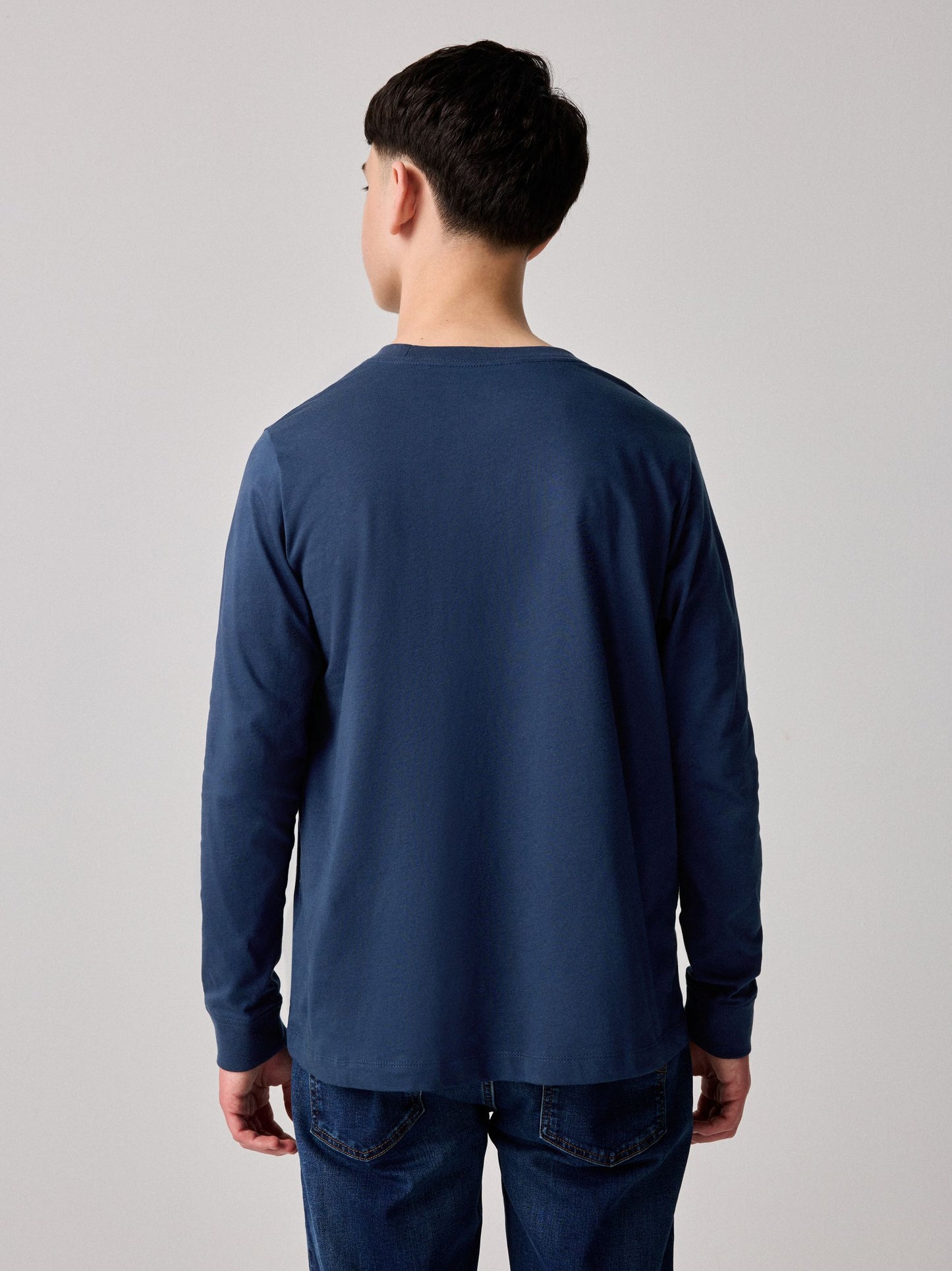 Dsiney Kidz - Nike Navy Sportswear Long Sleeve T-Shirt image 3
