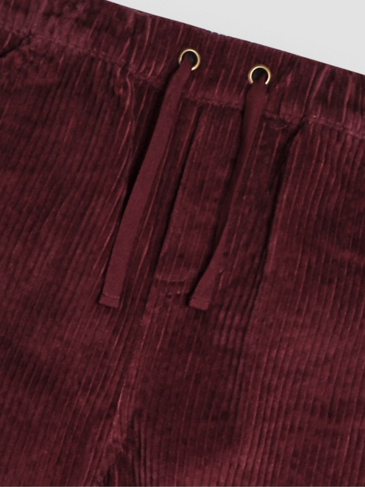 JoJo Maman Bébé Burgundy Chunky Cord Pull-On Trousers image 3