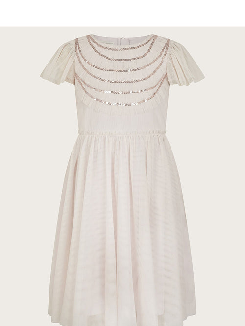 Dsiney Kidz - Monsoon Emma Sequin Ruffle Dress image 1