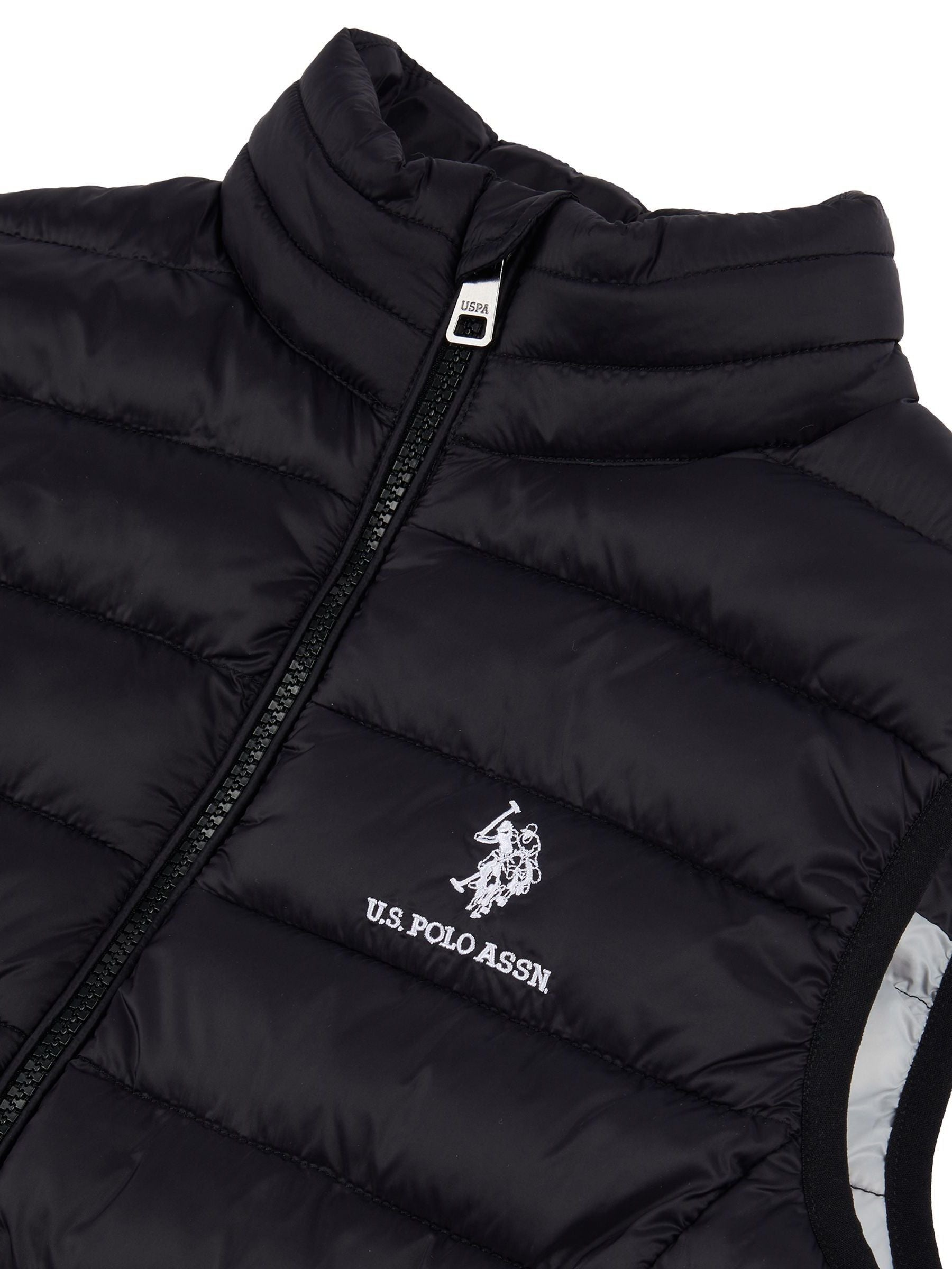 Dsiney Kidz - U.S. Polo Assn. Black Bound Quilted Boys Gilet image 7