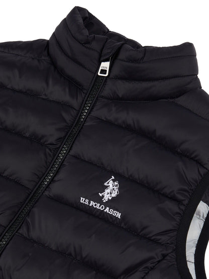 Dsiney Kidz - U.S. Polo Assn. Black Bound Quilted Boys Gilet image 7