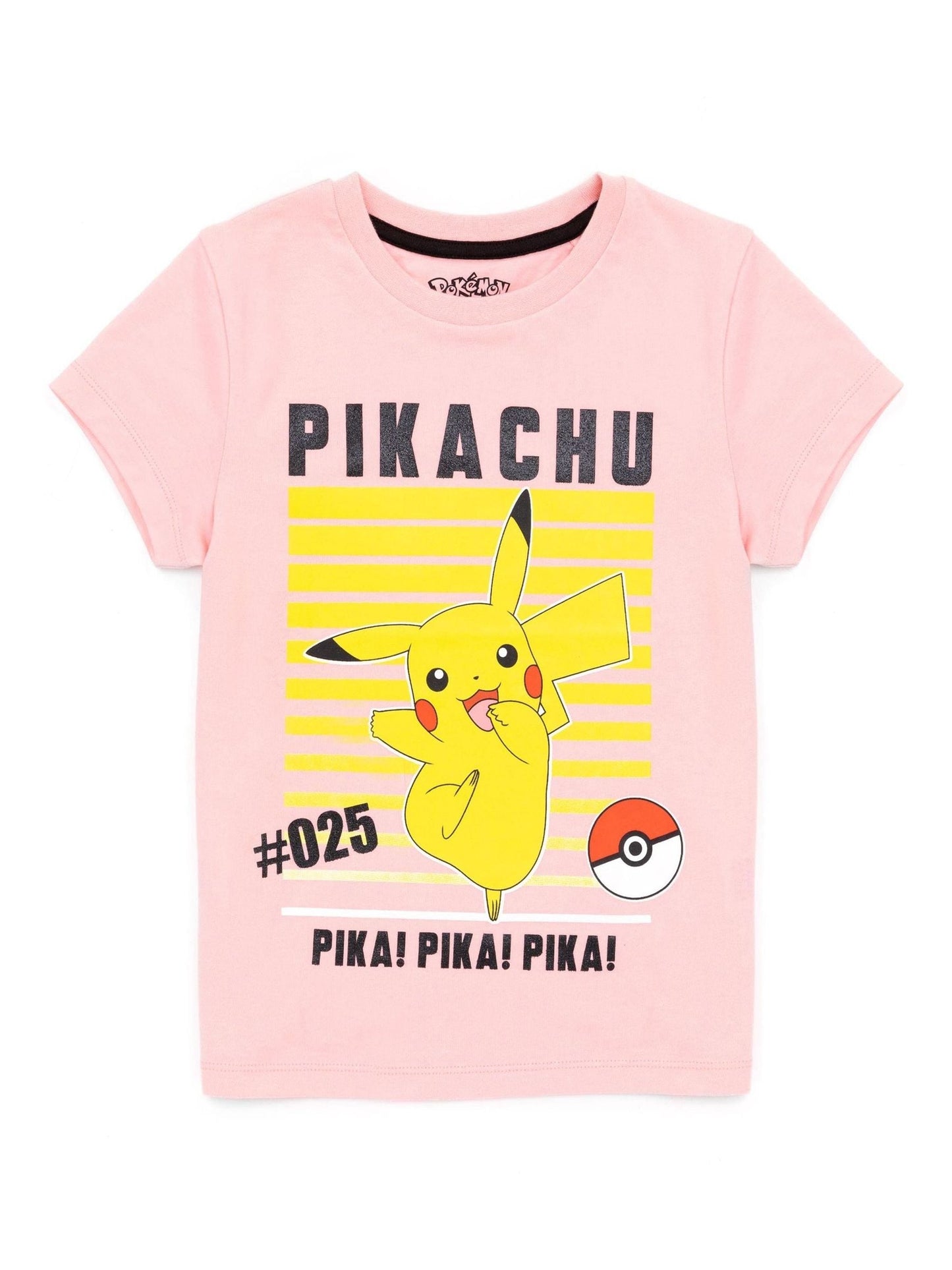 Dsiney Kidz - Vanilla Underground Pink Girls Pokemon 100% Cotton T-Shirt image 1