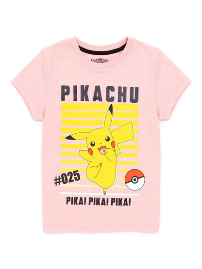 Dsiney Kidz - Vanilla Underground Pink Girls Pokemon 100% Cotton T-Shirt image 1