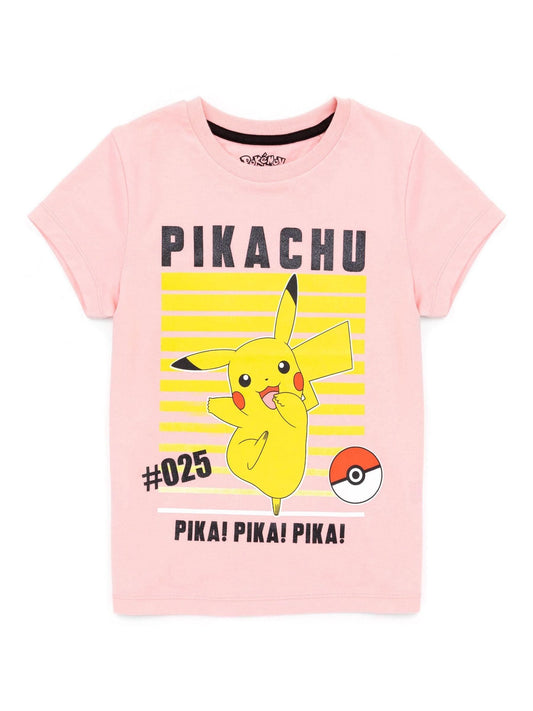 Dsiney Kidz - Vanilla Underground Pink Girls Pokemon 100% Cotton T-Shirt image 1