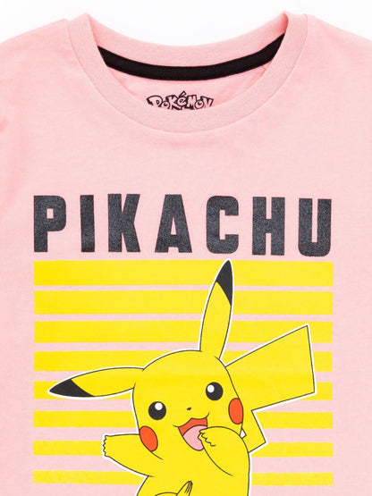 Dsiney Kidz - Vanilla Underground Pink Girls Pokemon 100% Cotton T-Shirt image 2