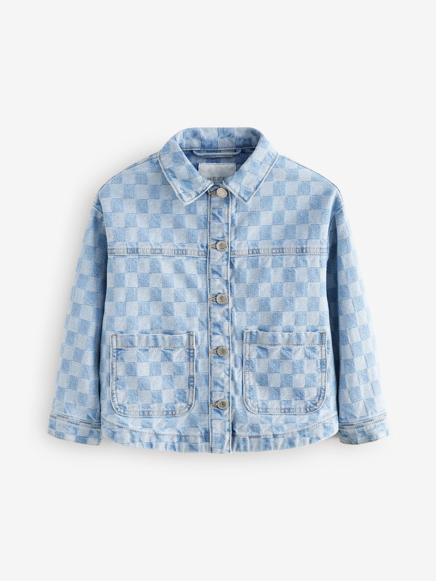 Check Denim Shacket (3-16yrs)