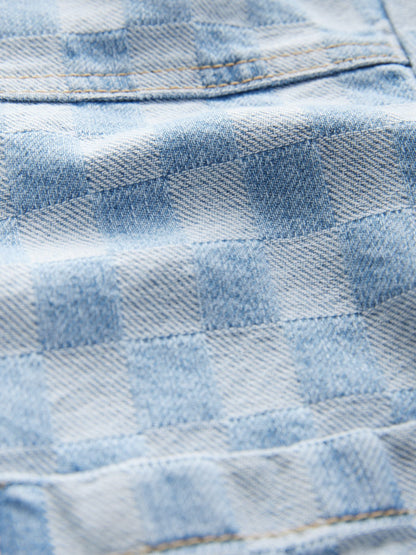 Check Denim Shacket (3-16yrs)