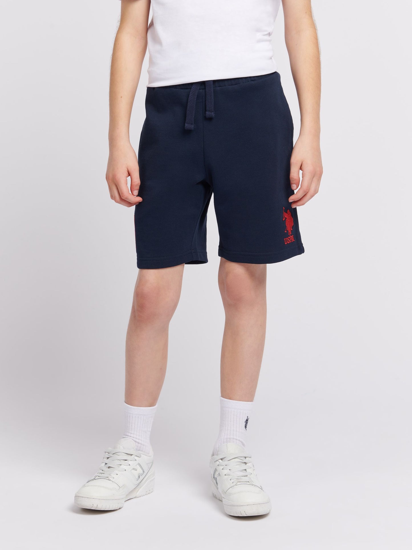 Dsiney Kidz - U.S. Polo Assn. Blue Boys 100% Cotton Player 3 Sweat Shorts image 1