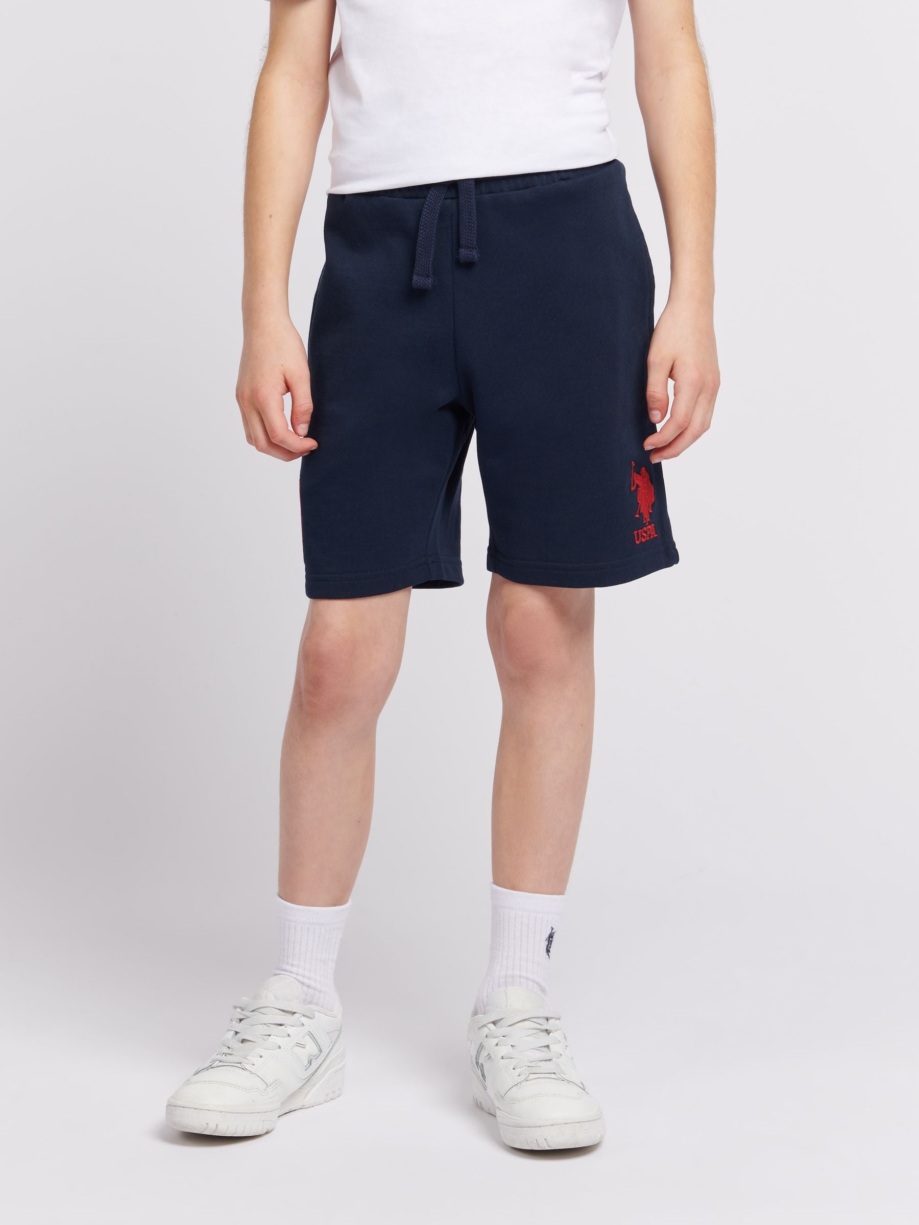 Dsiney Kidz - U.S. Polo Assn. Blue Boys 100% Cotton Player 3 Sweat Shorts image 1