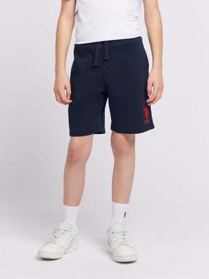 Dsiney Kidz - U.S. Polo Assn. Blue Boys 100% Cotton Player 3 Sweat Shorts image 1