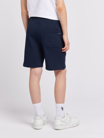 Dsiney Kidz - U.S. Polo Assn. Blue Boys 100% Cotton Player 3 Sweat Shorts image 2