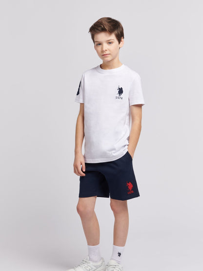Dsiney Kidz - U.S. Polo Assn. Blue Boys 100% Cotton Player 3 Sweat Shorts image 3