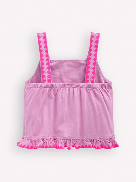 Dsiney Kidz - Boden Pink Embroidered Peplum Top image 2