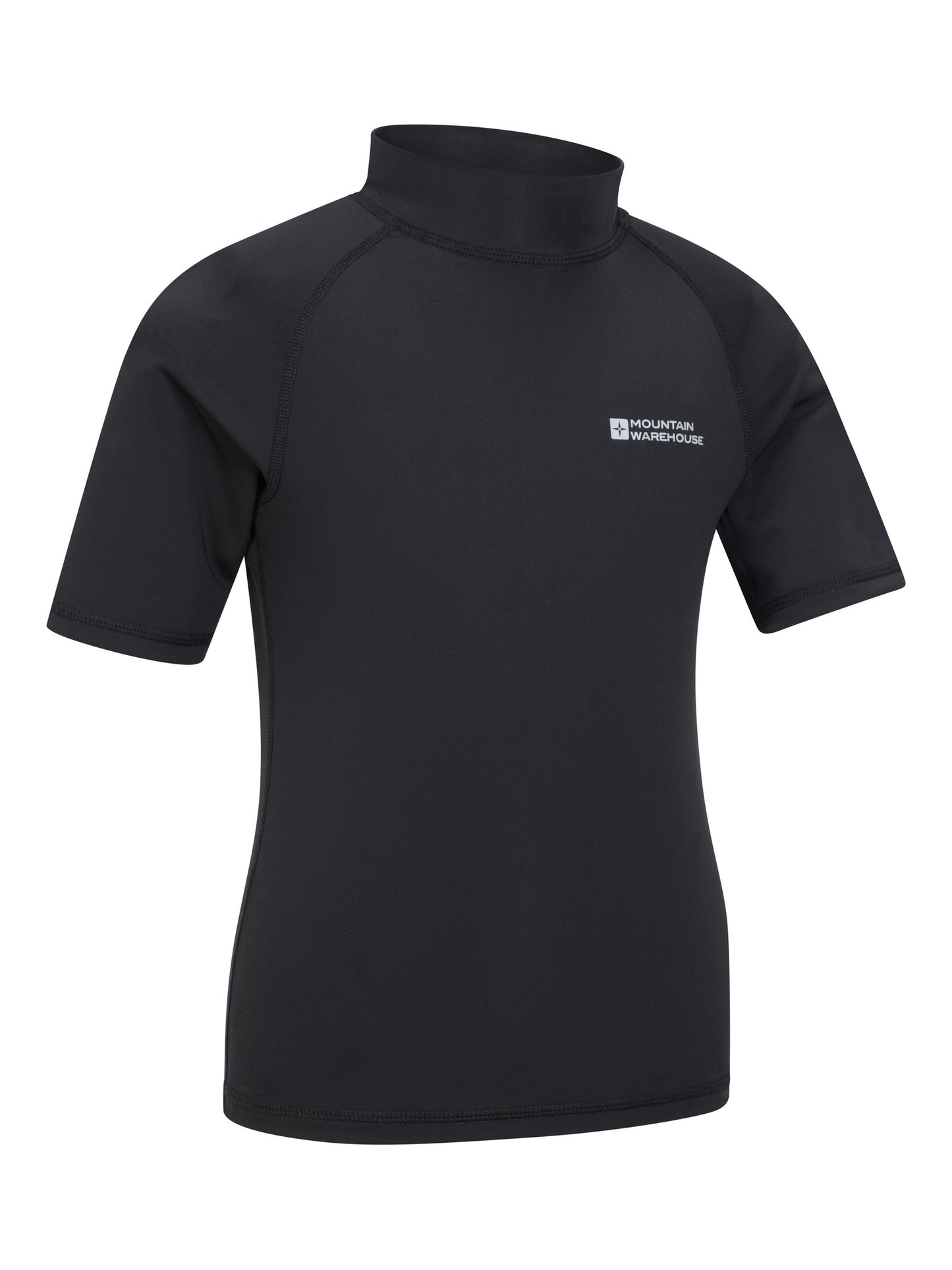 Mountain Warehouse Black Short Sleeved Rash Vest image 2