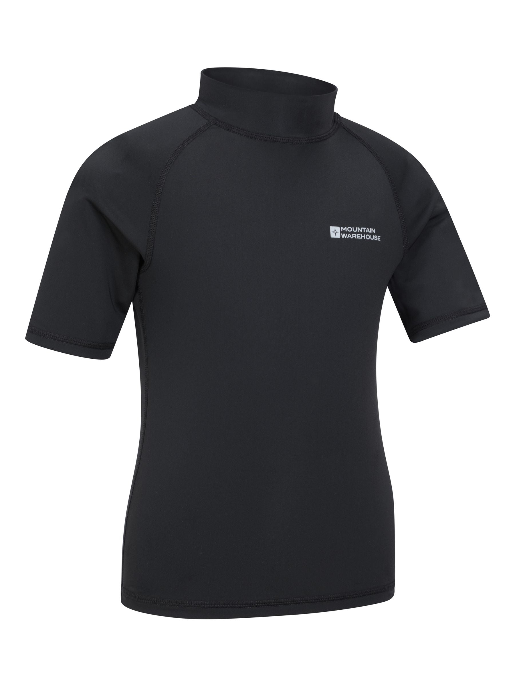 Mountain Warehouse Black Short Sleeved Rash Vest image 2