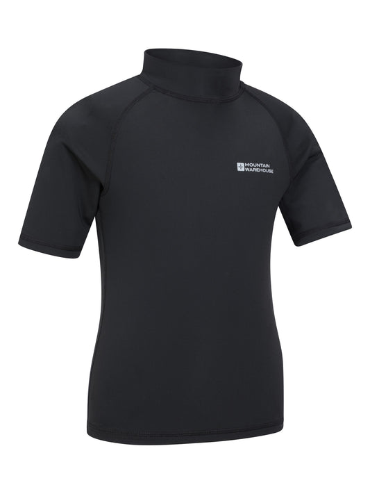 Mountain Warehouse Black Short Sleeved Rash Vest image 2