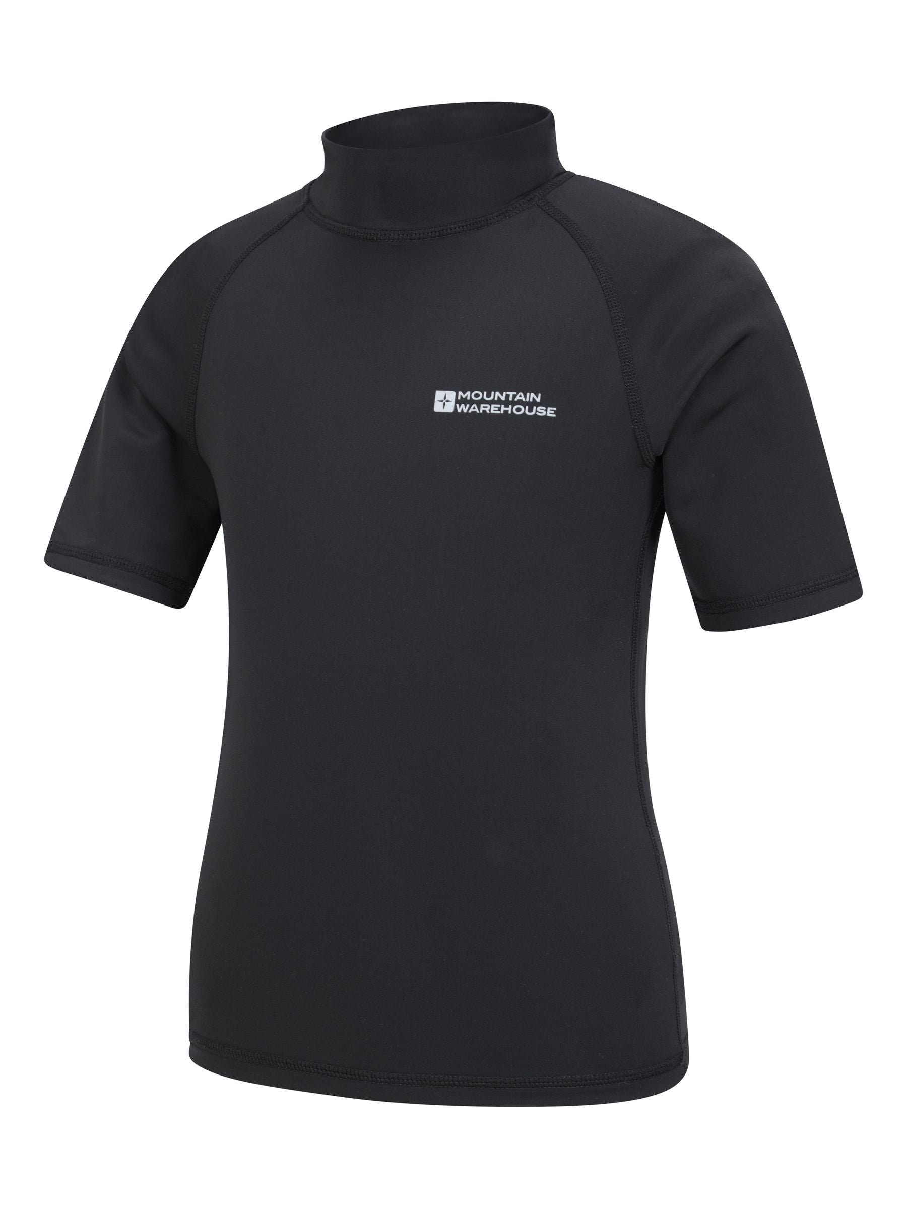 Mountain Warehouse Black Short Sleeved Rash Vest image 3