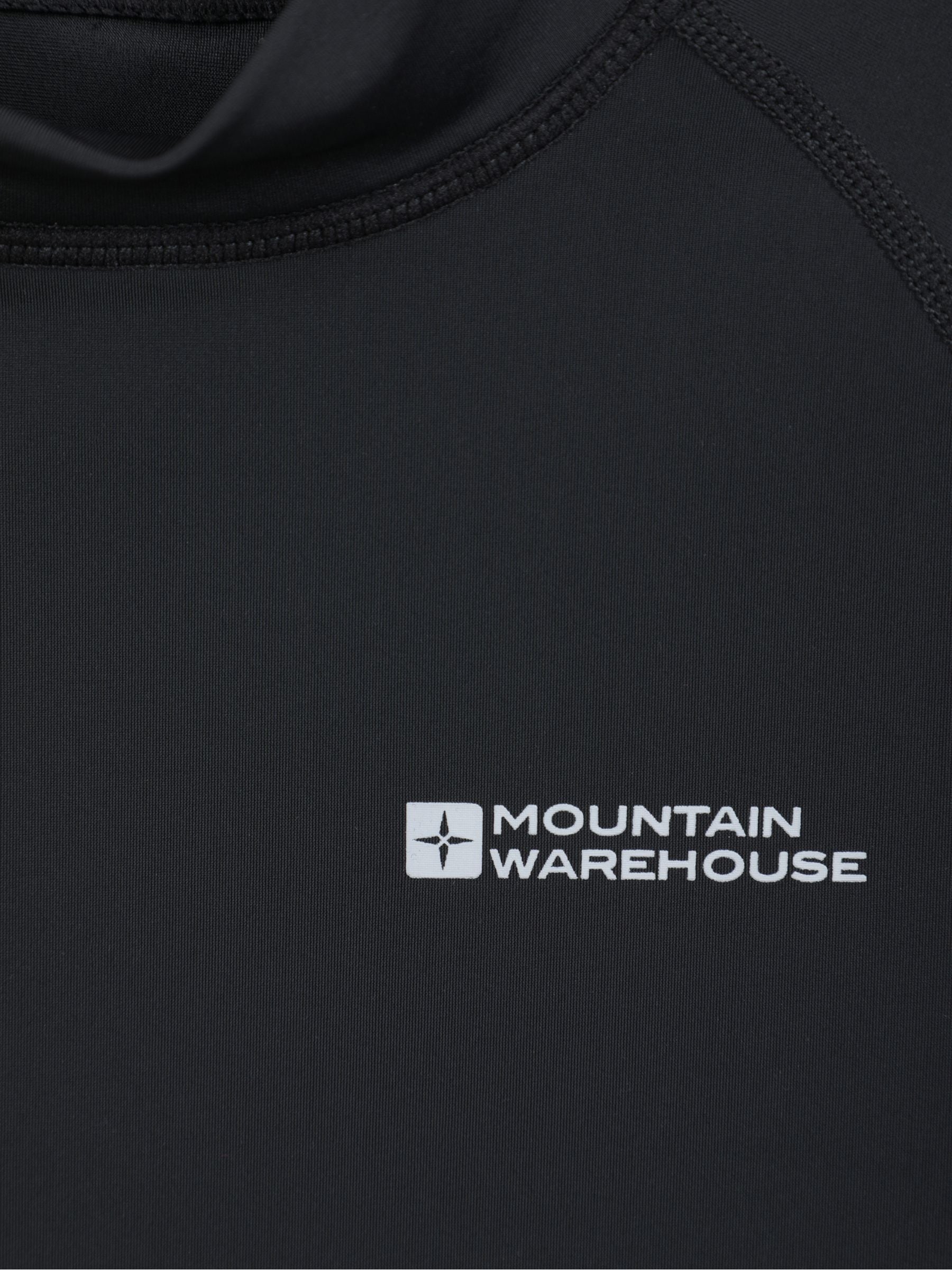 Mountain Warehouse Black Short Sleeved Rash Vest image 5
