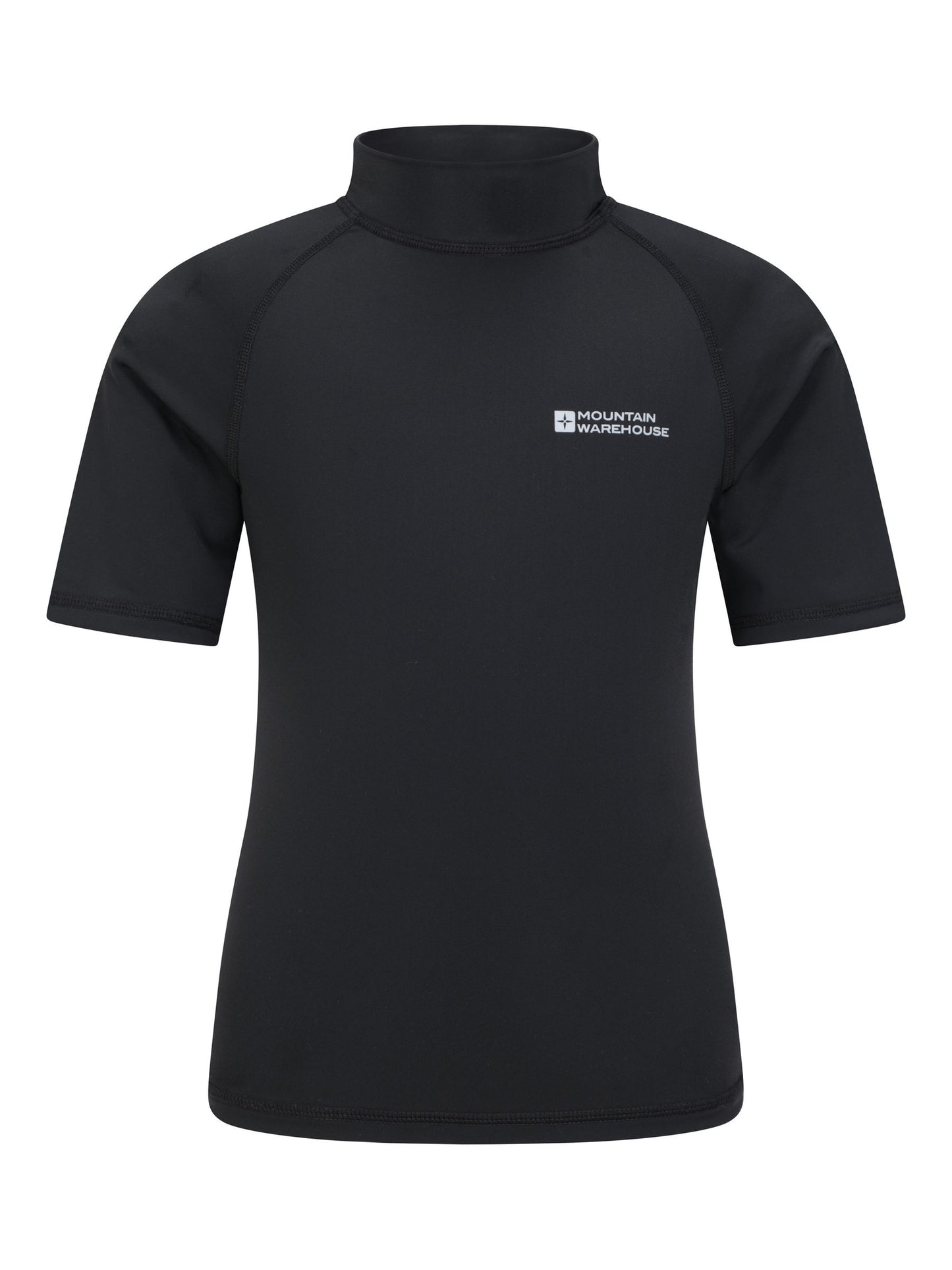 Mountain Warehouse Black Short Sleeved Rash Vest image 1