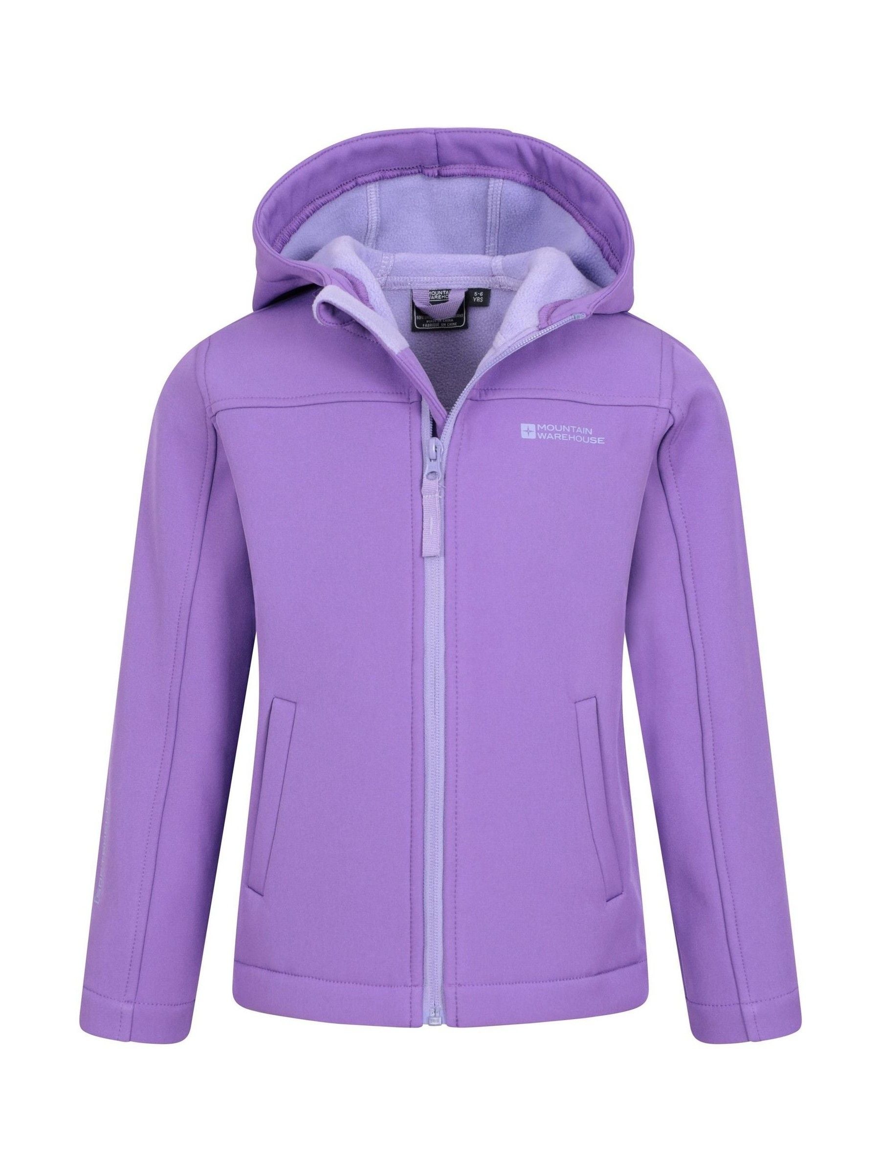 Dsiney Kidz - Mountain Warehouse Purple Chrome Exodus Kids Water Resistant Softshell Jacket image 1