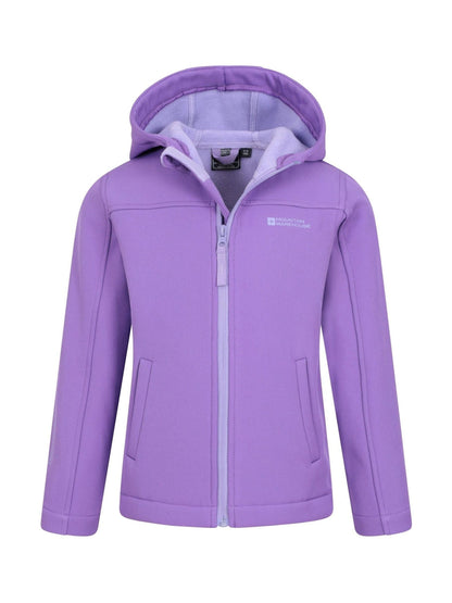 Dsiney Kidz - Mountain Warehouse Purple Chrome Exodus Kids Water Resistant Softshell Jacket image 1