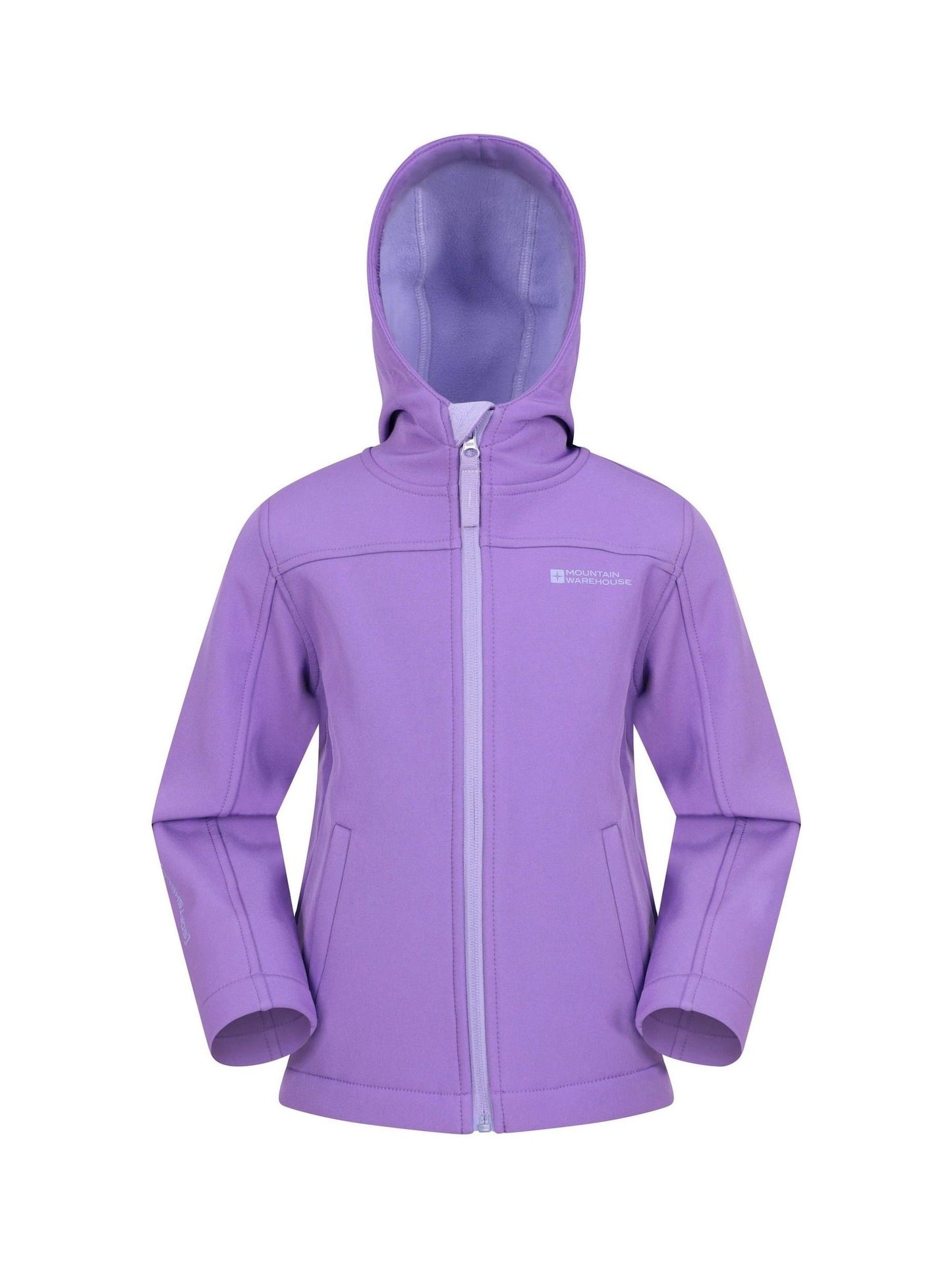 Dsiney Kidz - Mountain Warehouse Purple Chrome Exodus Kids Water Resistant Softshell Jacket image 2