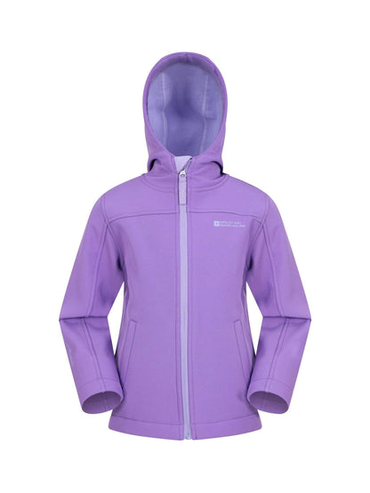 Dsiney Kidz - Mountain Warehouse Purple Chrome Exodus Kids Water Resistant Softshell Jacket image 2