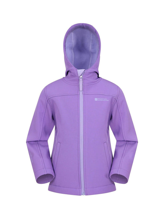 Dsiney Kidz - Mountain Warehouse Purple Chrome Exodus Kids Water Resistant Softshell Jacket image 2