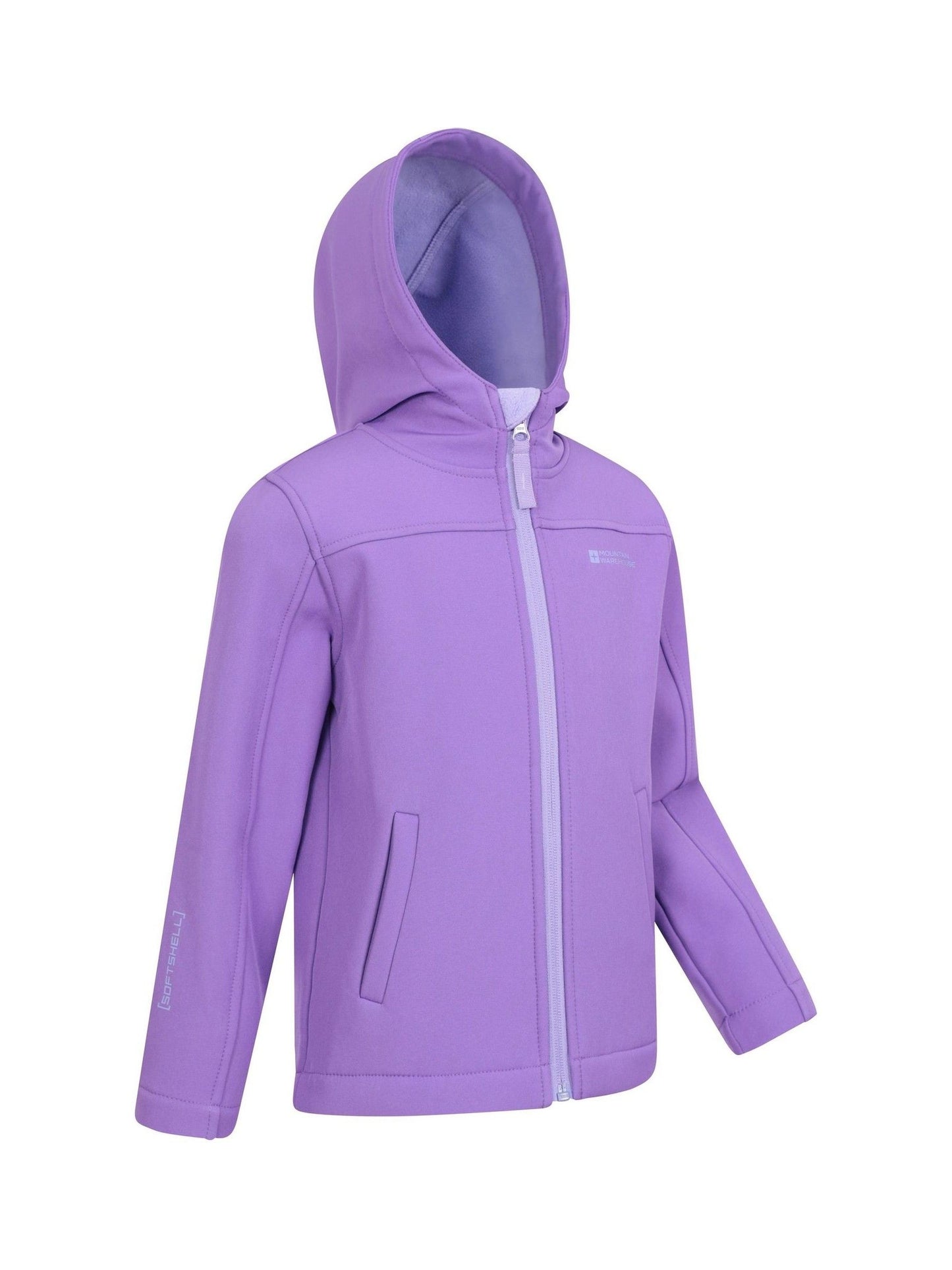 Dsiney Kidz - Mountain Warehouse Purple Chrome Exodus Kids Water Resistant Softshell Jacket image 3
