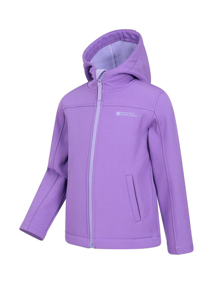 Dsiney Kidz - Mountain Warehouse Purple Chrome Exodus Kids Water Resistant Softshell Jacket image 4