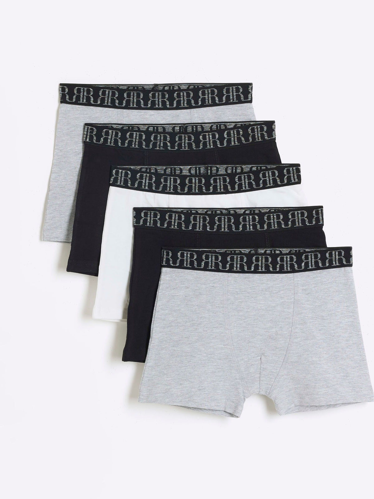 Dsiney Kidz - River Island Grey Marl Boxers 5 Pack image 1