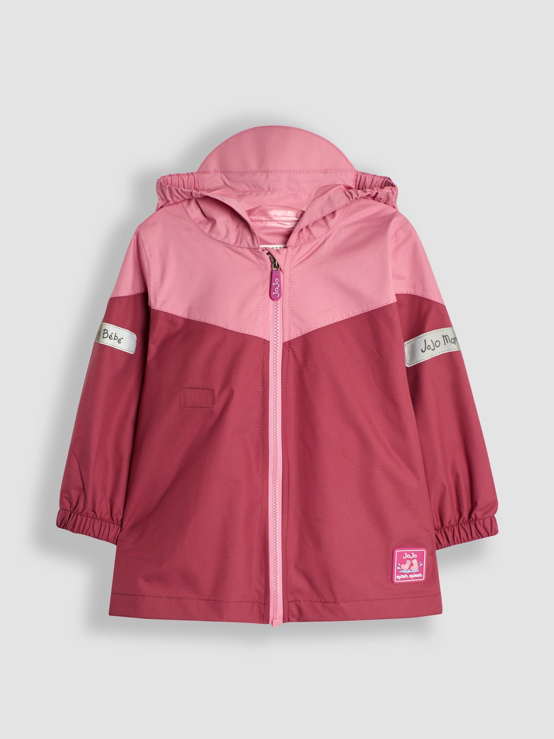Dsiney Kidz - JoJo Maman Bébé Bright Pink Pack-Away Rain Jacket image 1