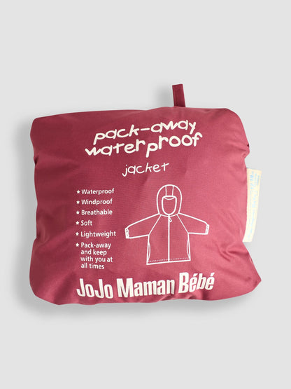 Dsiney Kidz - JoJo Maman Bébé Bright Pink Pack-Away Rain Jacket image 3
