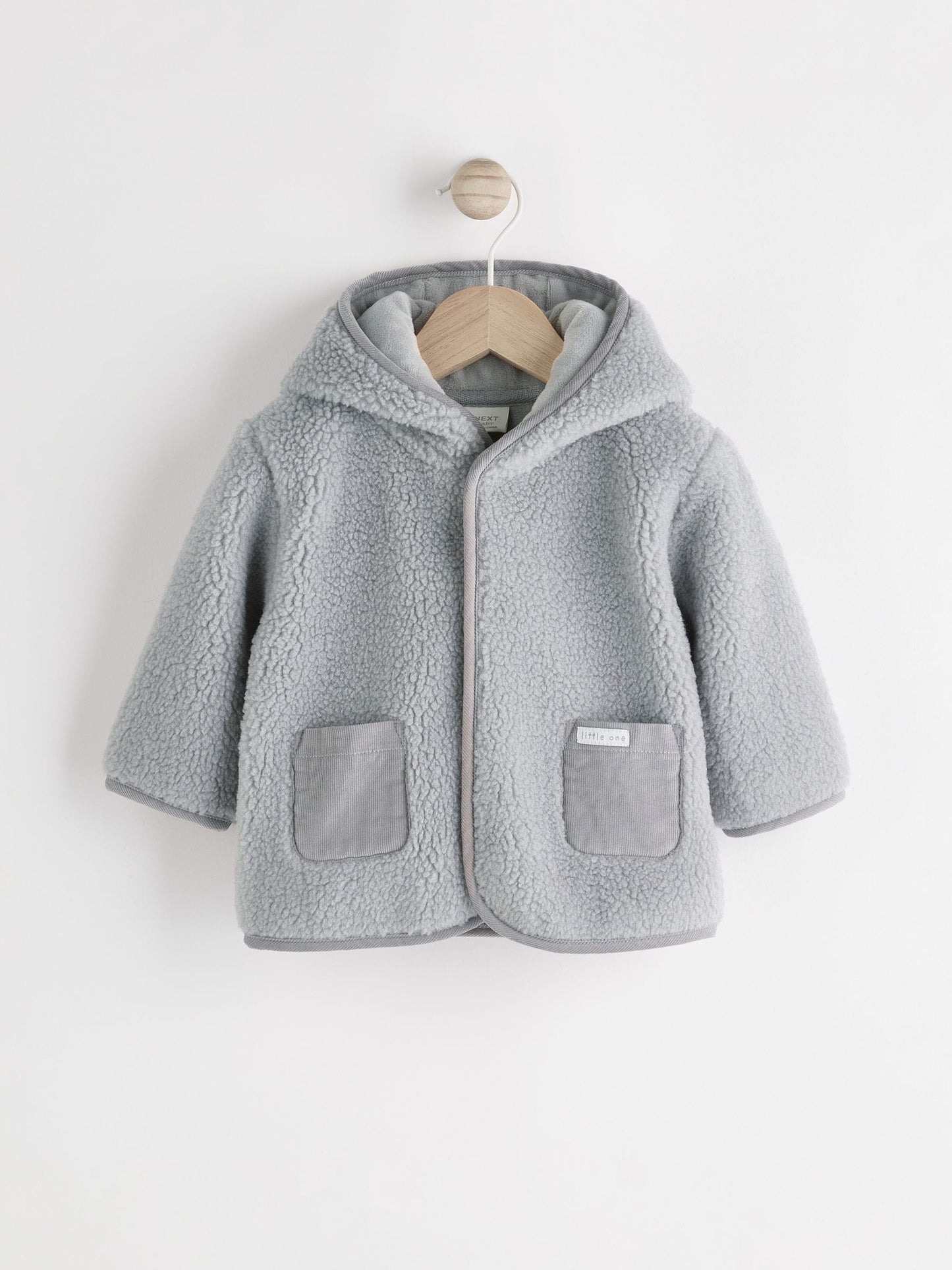 Grey Bear Cosy Borg Fleece Baby Jacket