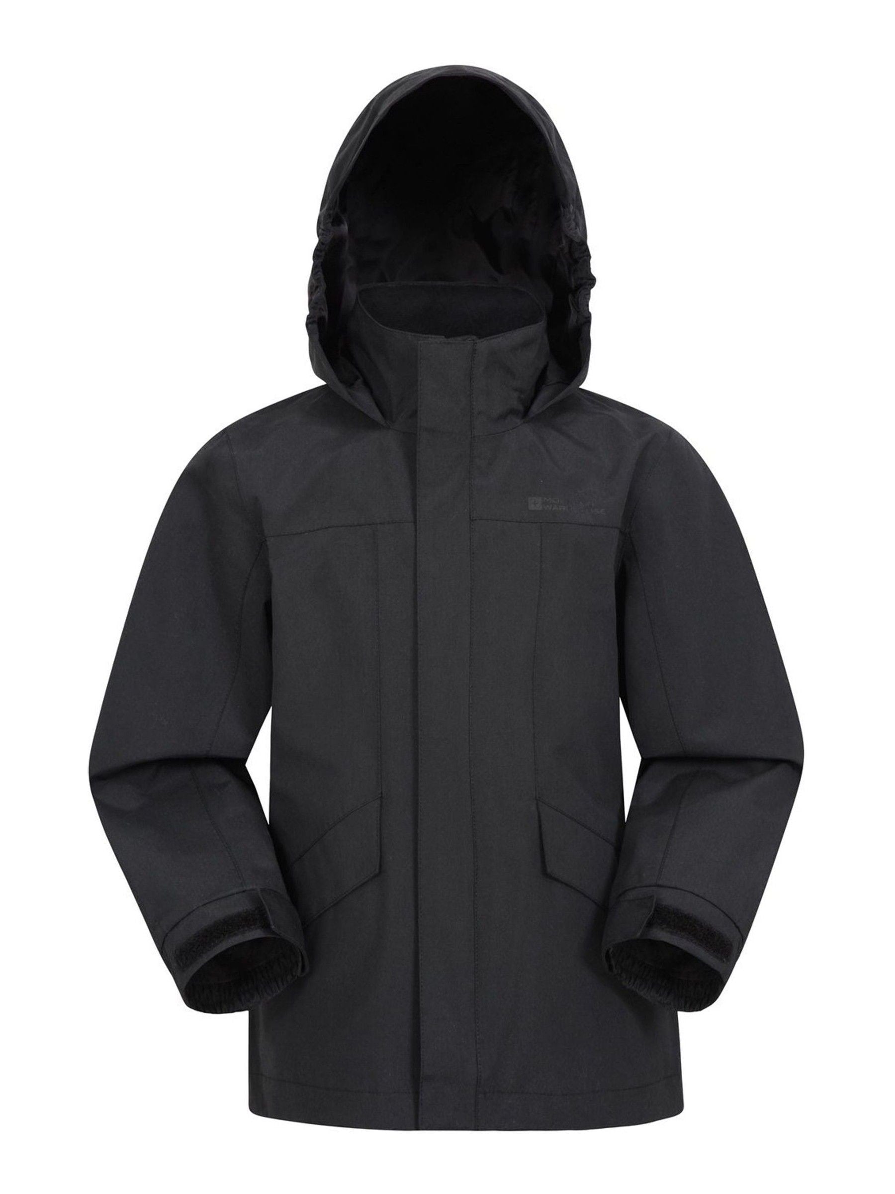 Dsiney Kidz - Mountain Warehouse Black Solar Waterproof Jacket image 1