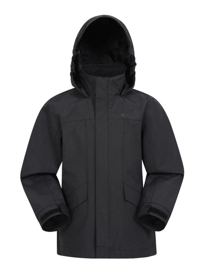 Dsiney Kidz - Mountain Warehouse Black Solar Waterproof Jacket image 1