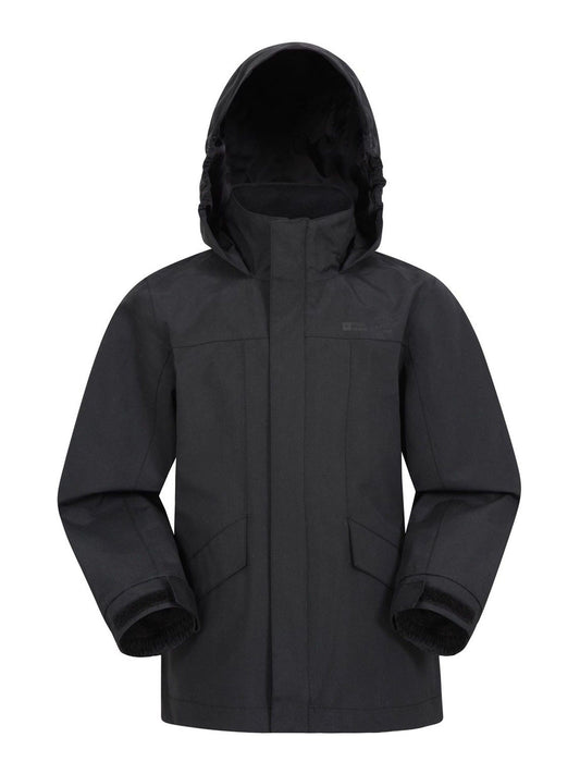 Dsiney Kidz - Mountain Warehouse Black Solar Waterproof Jacket image 1