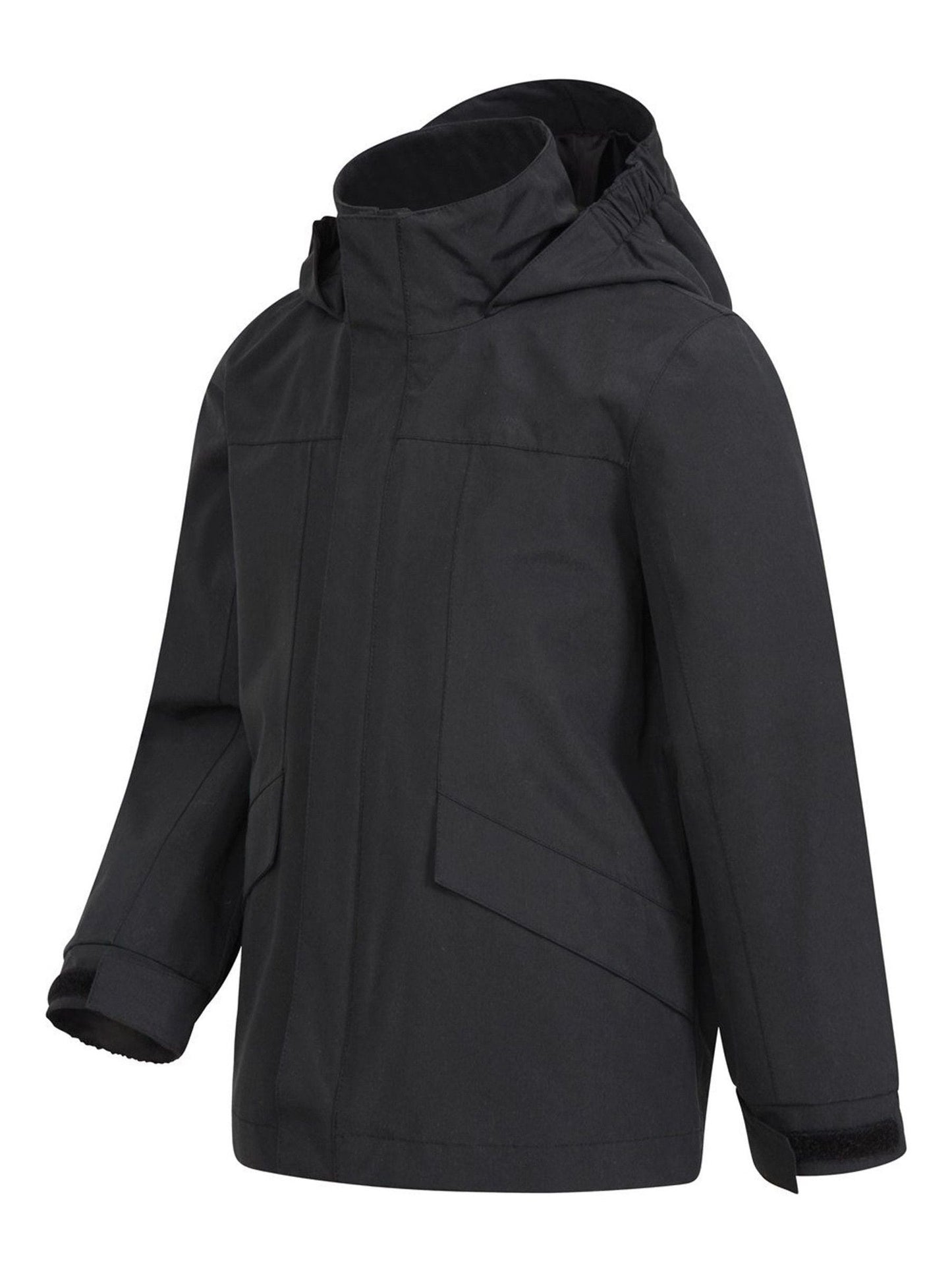 Dsiney Kidz - Mountain Warehouse Black Solar Waterproof Jacket image 4