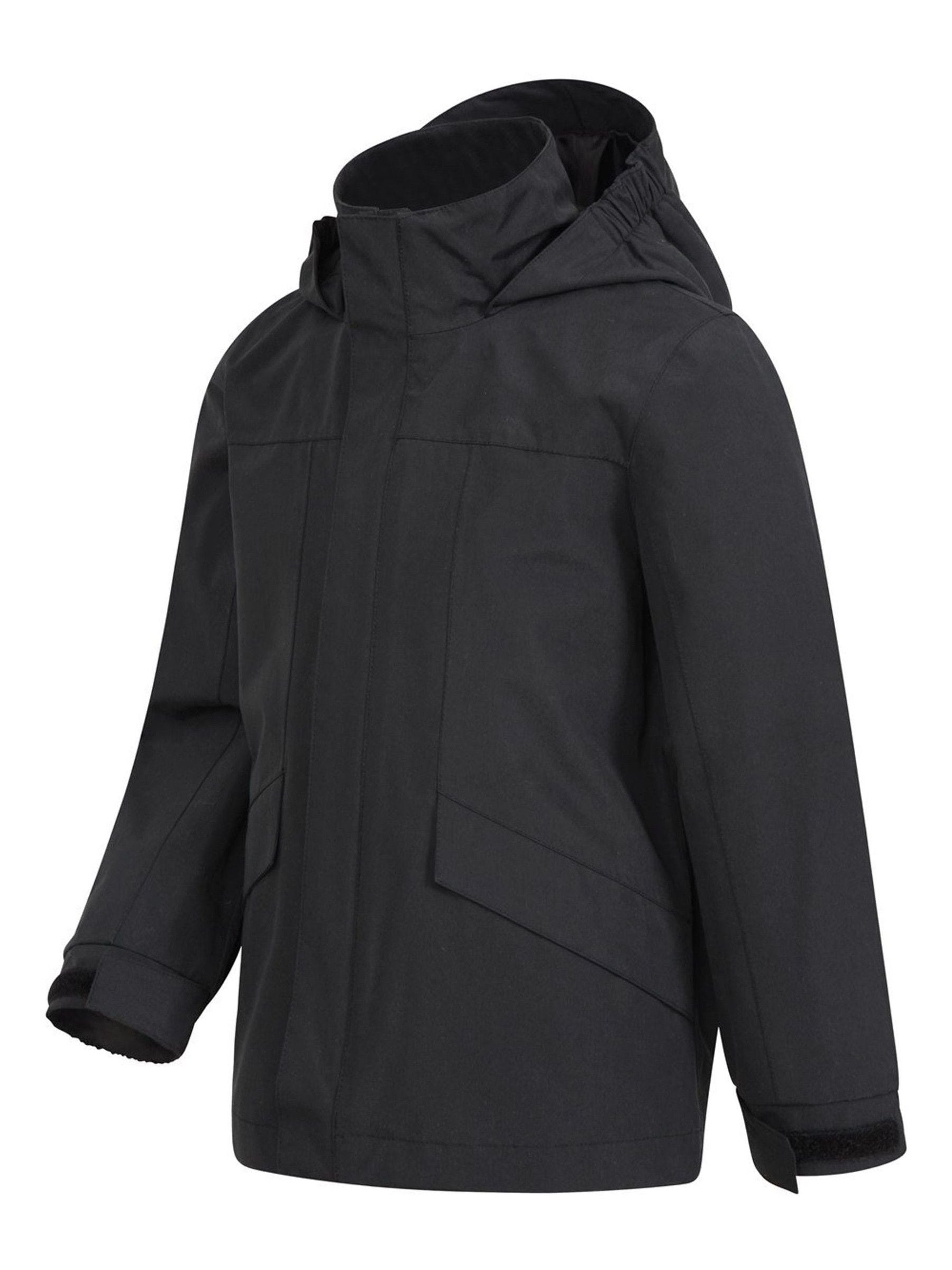 Dsiney Kidz - Mountain Warehouse Black Solar Waterproof Jacket image 4