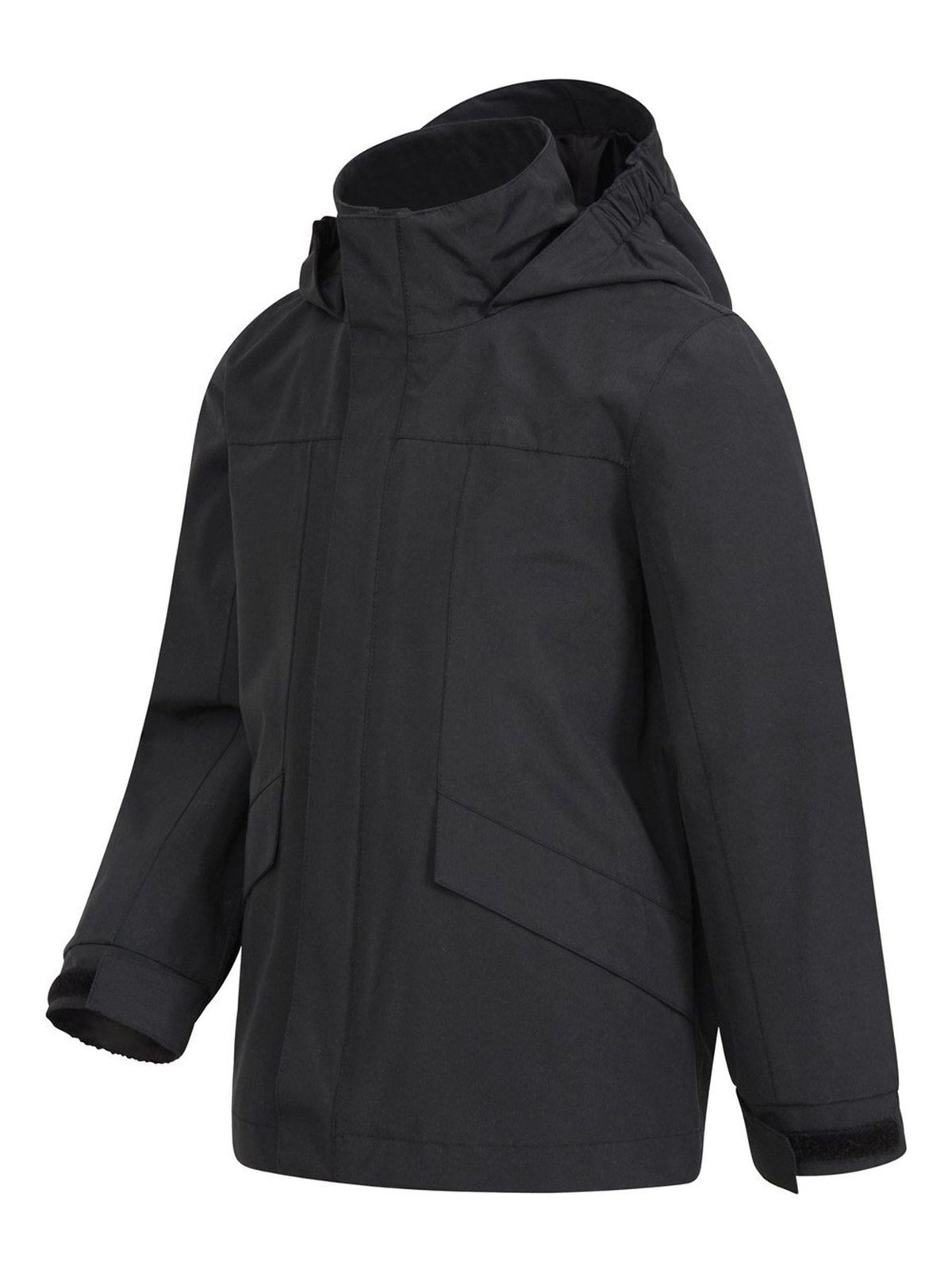 Dsiney Kidz - Mountain Warehouse Black Solar Waterproof Jacket image 4