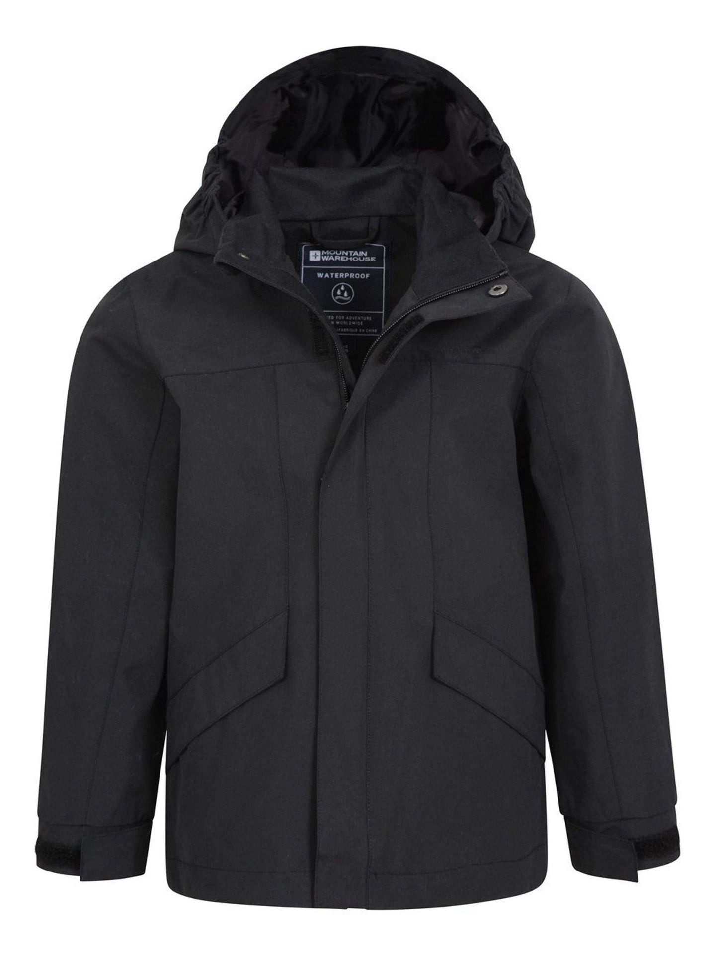 Dsiney Kidz - Mountain Warehouse Black Solar Waterproof Jacket image 5